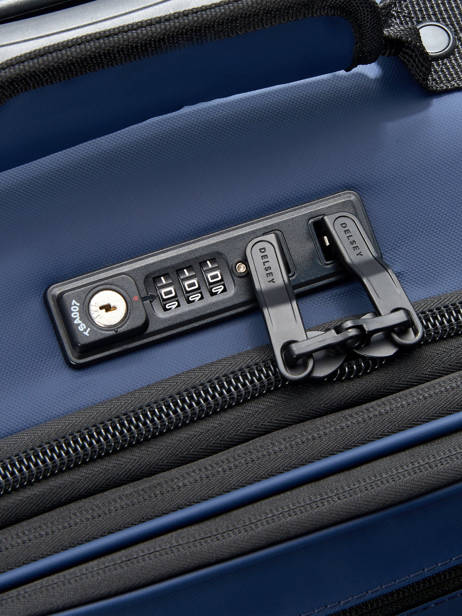 Soepele Reiskoffer Op Wieltjes Maubert 2.0 Delsey Blauw maubert 2.0 3813810W ander zicht 1